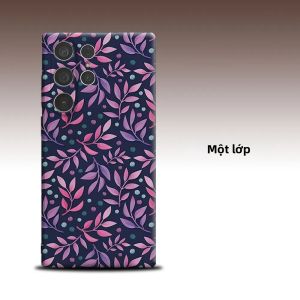 Ốp Lưng Bảo Vệ Kép Cao Cấp Màu Hồng Tím Lá Xanh Hải Quân Cho Samsung Galaxy S26 S25 S24 A56 A36 - Bảo Vệ Toàn Diện Ống Kính Thời Trang Bảo Vệ Toàn Diện