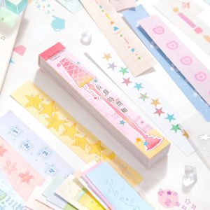 36 Pcs Long Timeline Series Colored Background Paper DIY Diary Decoration Scrapbooking Junk Journal Stationery Supplies Notepad