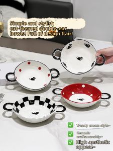 XIAOHUANGLU | Cute Household Ceramic Bowl for Soup Noodles and Salad