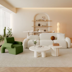 Soft Flannel Wool Sofa Simple Modern