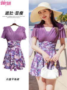 plus Size Swimming Suit Womens Adult Mom Swimwear Backless Print Casual One-Piece Swimsuit Slimming Design Summer 2023