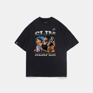 Mens Slim Fit Short Sleeve T-Shirt Pure Cotton Printed Breathable Sweat Absorbent Casual Top for Basketball And Other Sports