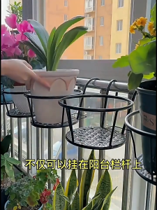 ที่แขวนกระถางต้นไม้แบบเหล็ก มินิมอล มี 3 สไตล์ flower stand แต่งสวน กระถางแขวนผนัง กลม ตกแต่งระเบียง