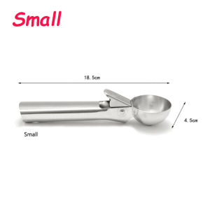 Two Size Ice Cream Scoops Stacks Stainless Steel Ice Cream Digger Non-Stick Fruit Ice Ball Maker Fruit Watermelon Cream Spoon
