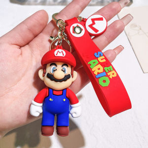 Mario Series Key chain Cute Super Mario Doll bag Widget Car key chain holiday gift small decoration key chain