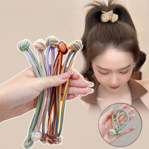 Durable Non-Hair Damage Button Hair Tie