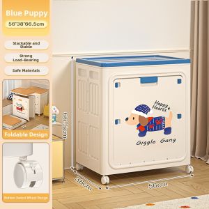 XUNHUAI | Large Foldable Lidded Storage Box On Wheels