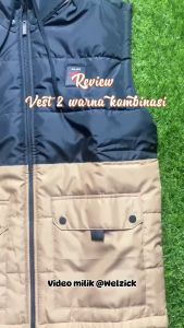 WELZICK - Vest Jaket Rompi Hoodie Pria Wanita Outdoor Parasut Medium Jumbo - RGN003 Kombinasi