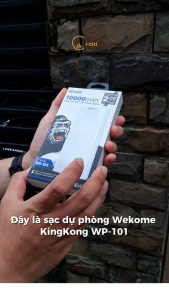 Pin sạc dự phòng Wekome WP-101 10000mAh sạc nhanh 12W 2 cổng USB nhỏ gọn tiện lợi
