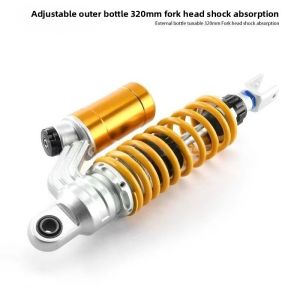 1Pcs 320mm Universal Motorcycle Shock Absorber Adjustable Rear Suspension for Honda Suzuki Kawasaki Yamaha Scooters Modified