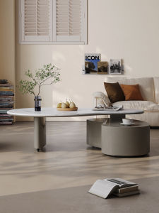 Minimalist Rotatable Elegant Stone Coffee Table