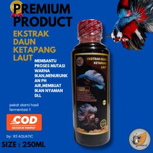 EKSTRAK DAUN KETAPANG LAUT 250ML PEKAT HASIL FERMENTASI PREMIUM Bagus Buat Ikan Cupang