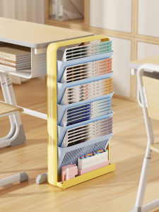 WEIAI | Student Bookshelf with Mobile and Large Capacity for Desk or Classroom
