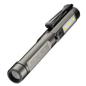 ESMARTER | Rechargeable Dual Light Source LED Flashlight Medical Handy Pen Light Mini Pocket Doctor Oral Examination Penlight with Clip