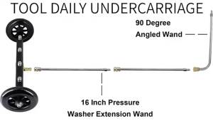 High-pressure Washer For Electric Motorcycle Cleaning Undercar Drainage Broom With Cleaning Nozzle Suitable For Karcher/parkside