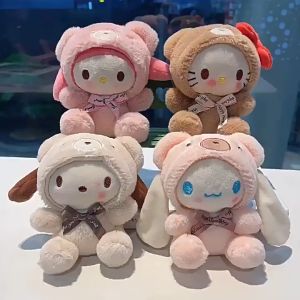 Sanrio Hello Kitty Plush Keychain Cute Cosplay Bear Bunny Bag Charm