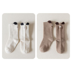 Cotton Mid-Calf Socks for Children Spring Autumn Cartoon Cute Stackable Socks Boys Girls Kids Medium Large Toddler Baby Socks