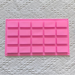 1pc 20 cavity rectangular silicone mold used for chocolate desserts cookies DIY non stick baking molds