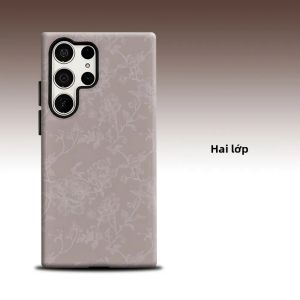 Ốp Lưng Bảo Vệ Kép Cao Cấp Peony Luxury Fashion Dành Cho Samsung Galaxy S26 S25 S24 A56 A36 - Bảo Vệ Toàn Diện Ống Kính Chống Sốc Chống Xước