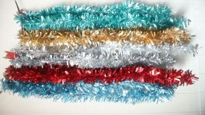 Slinger Rumbai Hiasan Pohon Natal Kertas tebal Panjang 2 Meter