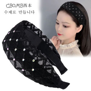 Womens Wide Edge Hairband Anti-Slip Hair Clip Hair Accessories Cover Grey Hair Outgoing Fresh out New Fashion Korean Style