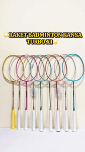 RAKET BADMINTON BULUTANGKIS KANSA TURBO X1 CHROME MADE IN TAIWAN ORIGINAL
