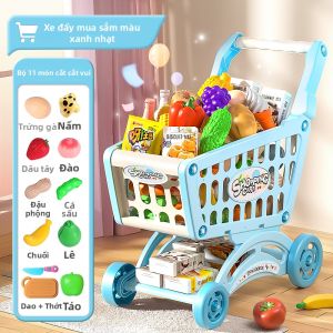 XIDIQI | Đồ Chơi Xe Đẩy Siêu Thị Giả Lập Cho Trẻ Em