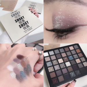 DIKALU 42 Shades Eyeshadow Palette Matte & Shimmer Punk Smoky Cement Grey & Dark Edition สําหรับ Gothic & Light ยุโรปแต่งหน้า
