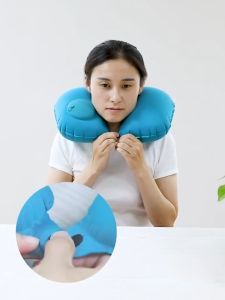 UGO Inflatable Travel Pillow U-Shaped Neck Pillow Automatic Inflatable Air Pillow 便携式充气U型枕 Head Rest Air Cushion