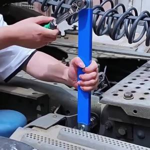 Offset Ratchet Wrench Extension Spanner 4 Adapters Impact Compact Tight Space Dual Purpose Socket Hand Tool for Car Auto Repair