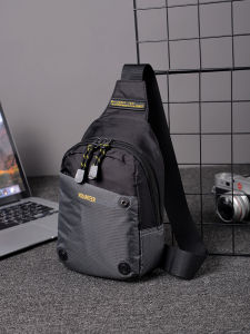 spaceman | Casual Canvas Crossbody Chest Bag Outdoor Travel Backpack Multifunctional Mens Shoulder Bag Oxford Cloth Small Backpack