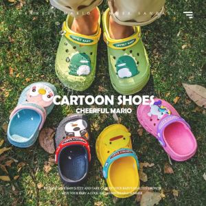 Dép cho bé Cheerful Mario chính hãng hình Kỳ Lân - Khủng long - Vịt từ 1-15 tuổi Sục Cross cho bé trai bé gái siêu nhẹ