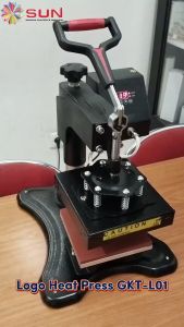 Mesin Press Mini 15x15 cm - untuk press kaos Logo Label Kerah Leher Inside Tag lengan Saku
