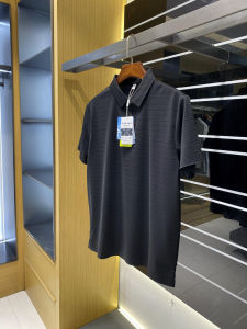 High-End Ice Silk Polo Shirt Mens Short Sleeve Fashion Urban Style Standard Fit Daily Wear Summer Season Hanging Feel Texture