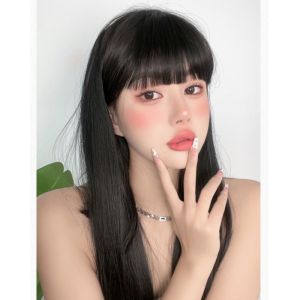 DFHRT Simulation Hair Fake Bangs Female Air Bangs Wig Light Natural Invisible Seamless Bangs Wig Piece 空气刘海轻薄隐形无痕假刘海