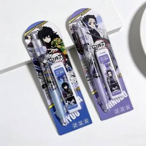 Bandai | Bộ Bút Chì Tự Động Chủ Đề Demon Slayer Ngòi 0.5mm Dùng Cho Vẽ Tranh Đồ Dùng Văn Phòng Phẩm Cho Học Sinh Quà Tặng Trẻ Em - Tùy Chọn 1/2/4/6 Cây