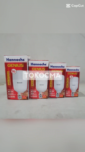 Lampu Emergency LED AC/DC Genius Gold 9w 9watt Hannochs Cahaya Putih