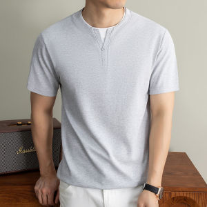 J&FO | Cotton Two-in-One Style Round Neck Short Sleeve T-Shirt