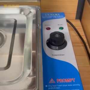 Stainless Steel Fast Food Insulation Plate with Glass Cover Commercial Rice Selling Desktop Electric Heating Temperature Control Tank Canteen Food Counter
