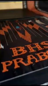 Sarung BHS Masterpiece Gold Motif M98 SEA Putih Biru