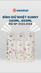 Bình giữ nhiệt Sunny 460ml Hokori Mã số 0124 - Việt Nhật Plastic