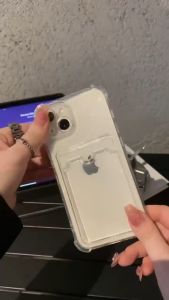 เคส vivo Y36 V27 Pro 5G / Y02 Y16 Y02S V25 5G T1X 4G T1 5G V23 5G / Redmi Note11 / Redmi Note11S / Redmi 10C / กันกระแทกเคสใสแบบบัตร / เคสซิลิโคนใสแบบธรรมชาติสี / เคสใสทรงสีแบบเหลี่ยม