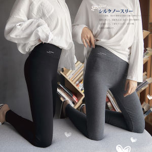 High Waist Pure Cotton Elastic Slimming Leggings for Women Black Nine Pointed Long Pants Spring Autumn New Style plus Size