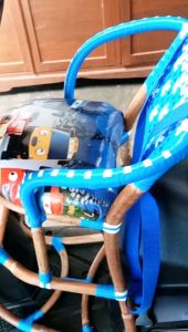 Kursi Rotan Jok Boncengan Anak Motor Matic Biasa Dilengkapi Sabuk Pengaman