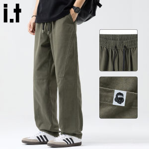FINGERCROXX | American Style 100% Cotton Mens Cargo Pants Loose Straight Cut