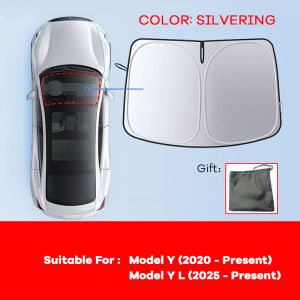 For Tesla Model Y YL 3 Highland Juniper 2017-2025 2026 Car Sun Shade Front Window Shade Visor Glass Roof Skylight UV Protection