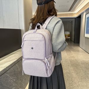 กระเป๋าเป้สะพายหลังผู้หญิงแบบน้ำหนักเบาความจุขนาดใหญ่สไตล์เกาหลี กระเป๋าเดินทางแบบสะพายไหล่สองข้างพร้อมด้ามจับ กระเป๋าเดินทางแบบน้ำหนักเบาสำหรับเด็กและเยาวชน