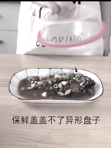 50pcs/100pcs Food Grade Disposable Plastic Wrap Fresh keeping film coveruniversal dustproof wrap 100片食品级一次性保鲜袋套家用食品密封