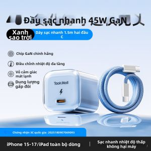 TAOWANTONG | Đầu Sạc Nhanh GaN PD 45W Chân Gập