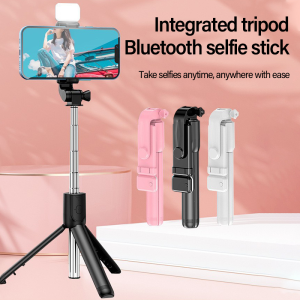 Bluetooth Selfie Stick with Led Fill Light and Remote Control Camera Tripod Tripod Phone Stand Holder for Photograph or Recording Videos